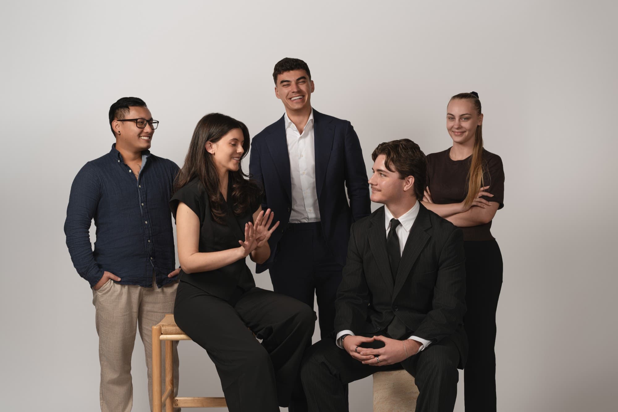 The Toohey Property Management team in the studio